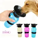 500ml Outdoor Portable Pet Dog Water Bottle Extrusion Large Dog Travel Water Cup