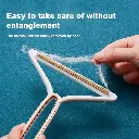 Pet Hair Remover Coat Scraper Carpet Lint Remover Metal Pet Fur Cleaning Brush