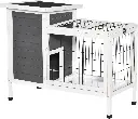 Two-Tier Wooden Rabbit Cage