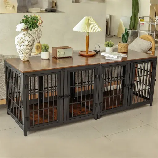 Ultra Thicken Pets Crate Cage with Removable Divider 