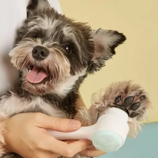 Pet Dog Paw Cleaner Massage Brush Soft Silicone Foot Washer Dual-Sided Dog Grooming Tool
